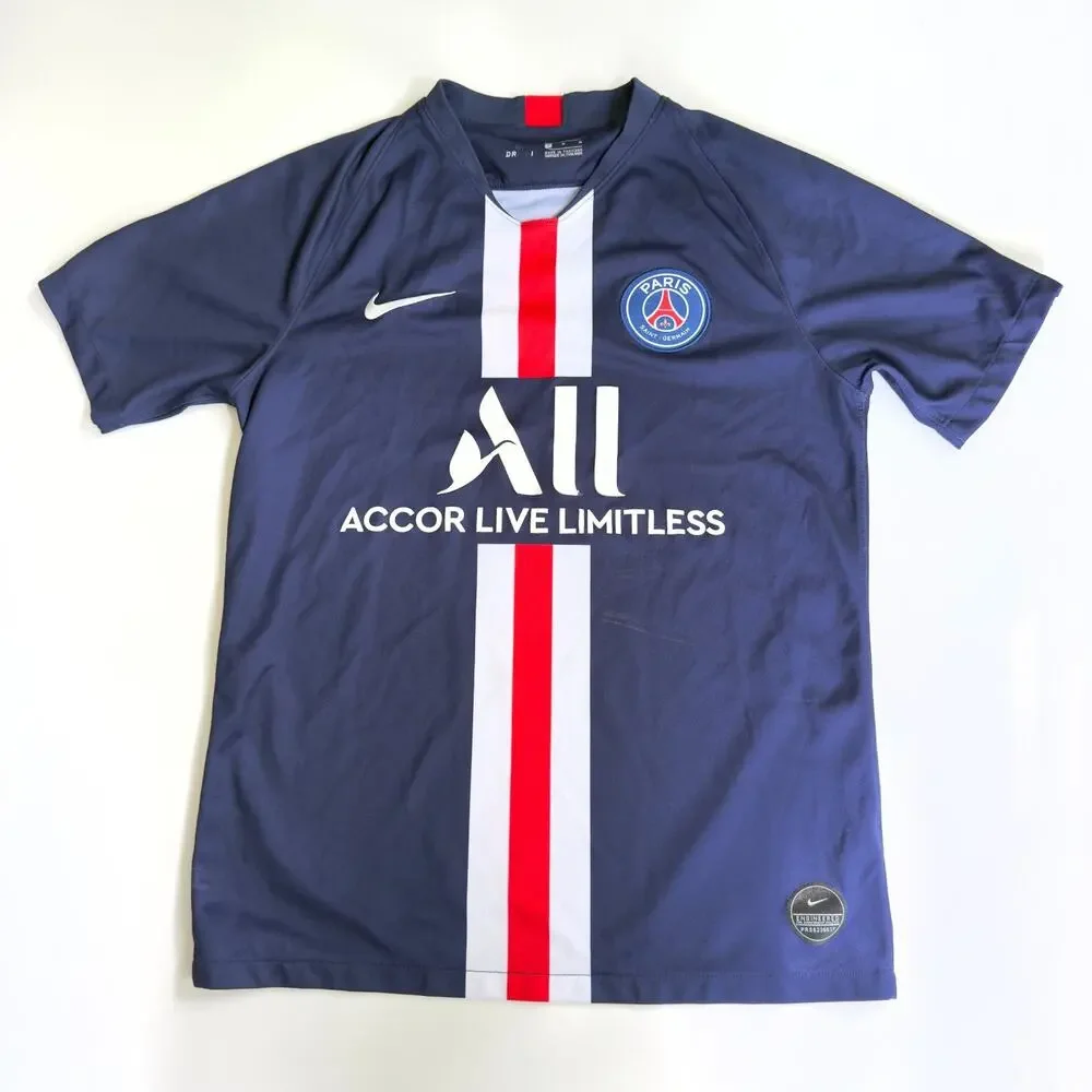 PSG Paris Saint-Germain 2019-20 Nike Home Soccer Jersey Men's M Football Shirt